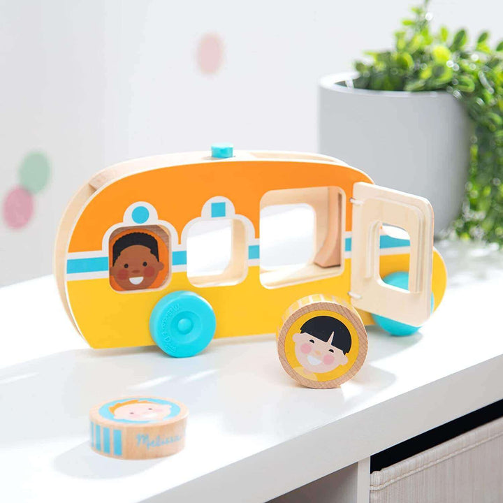 Melissa & Doug GO Tots Wooden Race Bus toy Earthlets