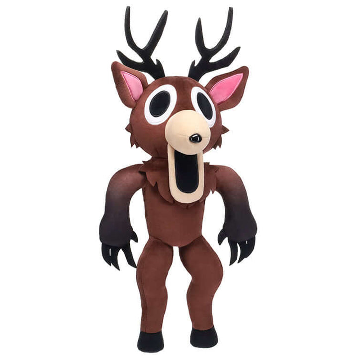 99 Nights In The Forest Deluxe Plush - Deer with DLC Code, 12.5-inch plush toy featuring a playful deer design.