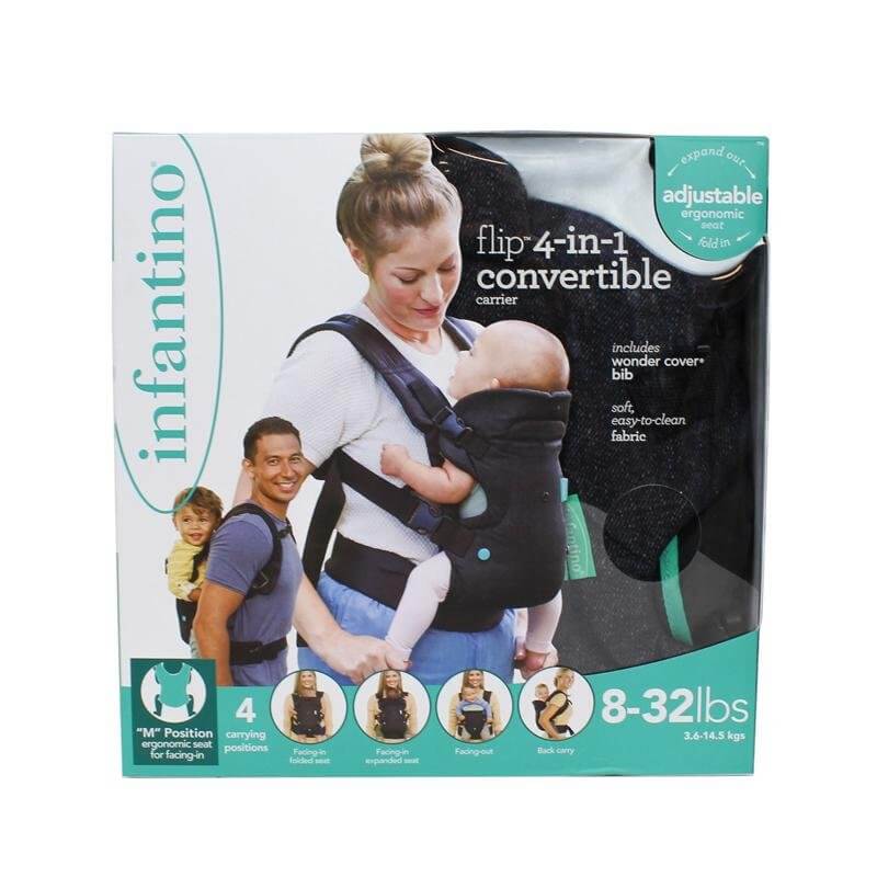Infantino Flip Advanced 4-in-1 Convertible Baby Carrier baby care travel Earthlets