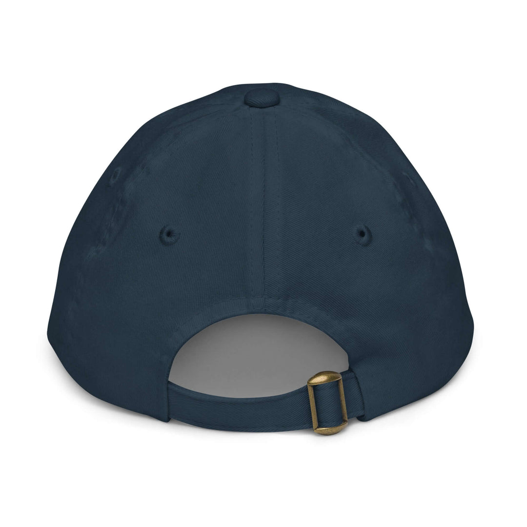Back view of the AFK Youth baseball cap showing adjustable strap and ventilation eyelets.