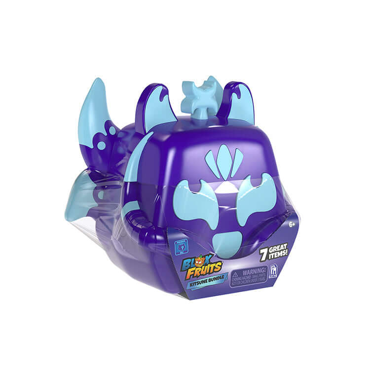 Blox Fruits Kitsune Collector Bundle storage container with 7 surprise items inside, perfect for fans of the game.