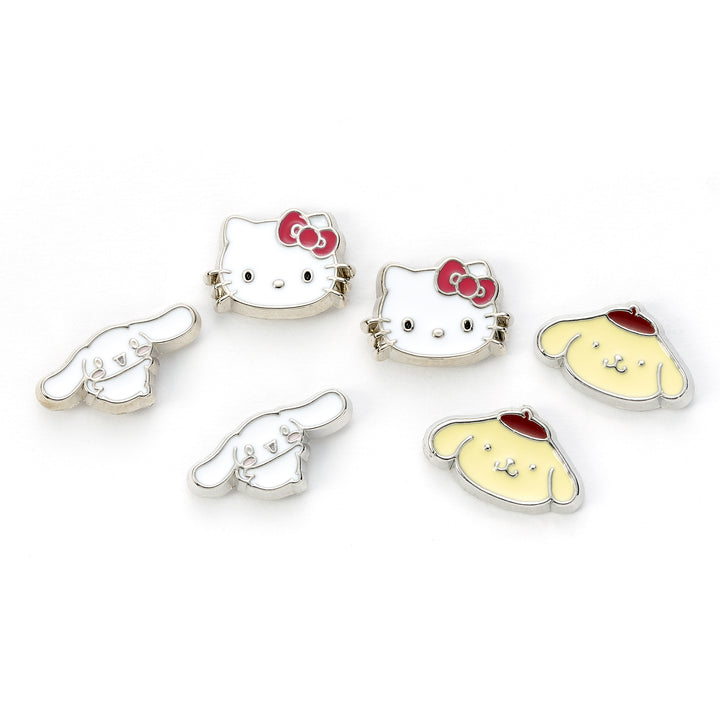 Hello Kitty Cinnamoroll and Pompompurin Stud Earring Set