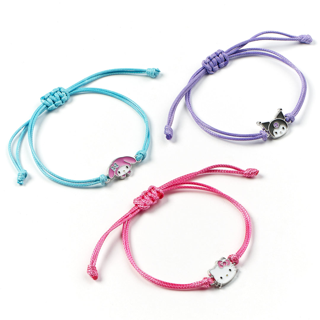 Hello Kitty Kuromi And My Melody Friendship Bracelet Set