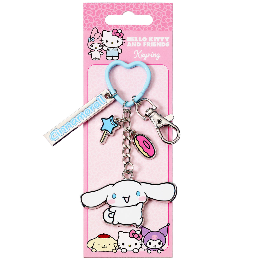 Hello Kitty Cinnamoroll Keyring With Charms