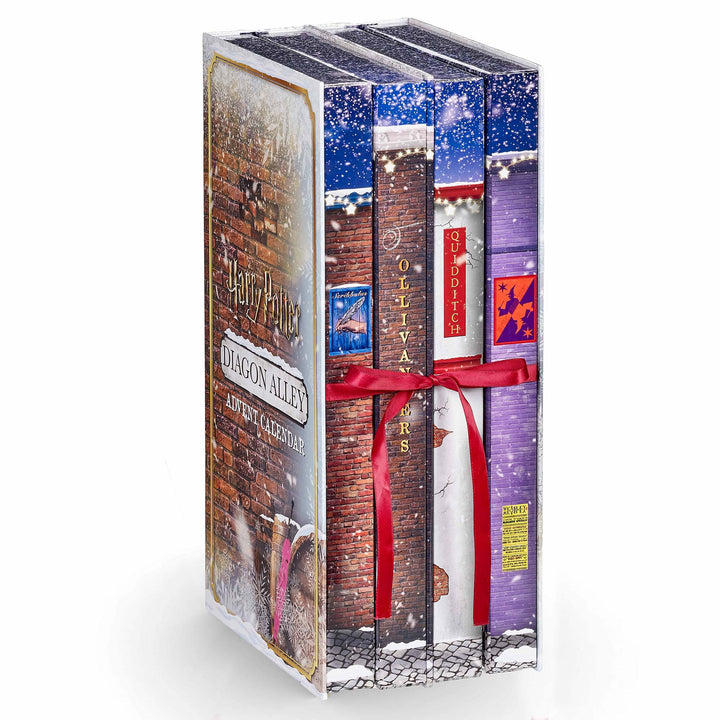 Harry Potter Diagon Alley Advent Calendar with themed book fronts and festive design details.