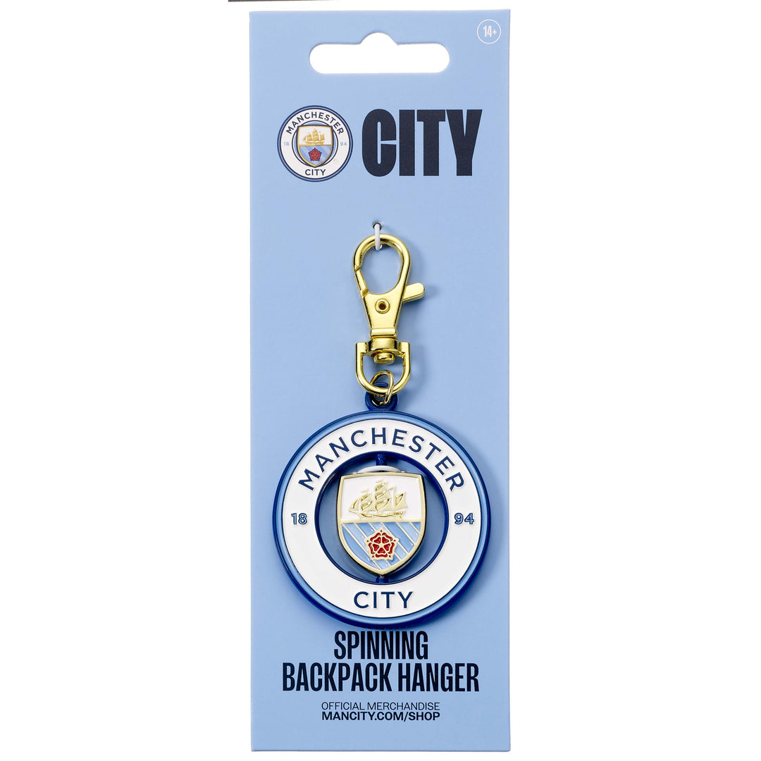 Manchester City Football Club Spinning Logo Backpack Hanger