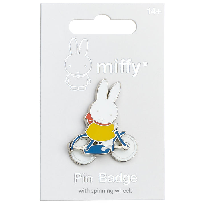 Miffy Spinning Wheels Bike Pin Badge