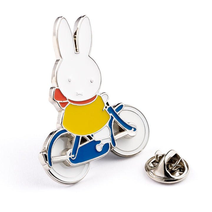 Miffy Spinning Wheels Bike Pin Badge