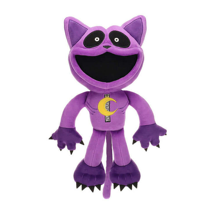 Poppy Playtime Series 5 Smiling Critters 12" Deluxe Plush - Monster Catnap plush toy with eerie smile and purple color.