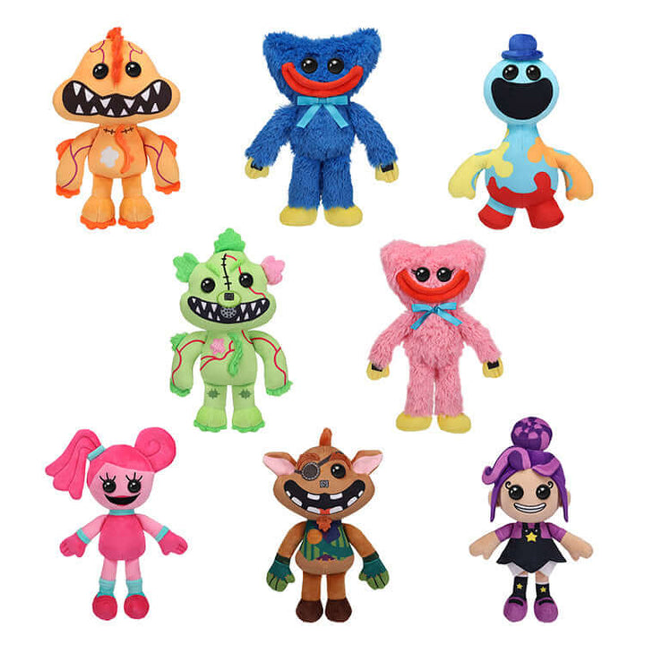 Poppy Playtime Series 6 Collectible Plush 8 inch Blind Box featuring various colorful plush characters.