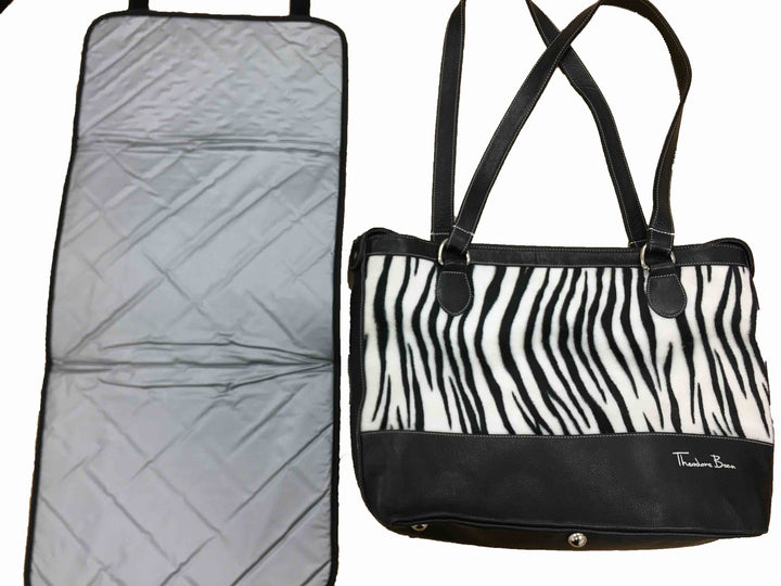 Theodore Bean Baby Changing Bag - Zebra changing change bags Earthlets