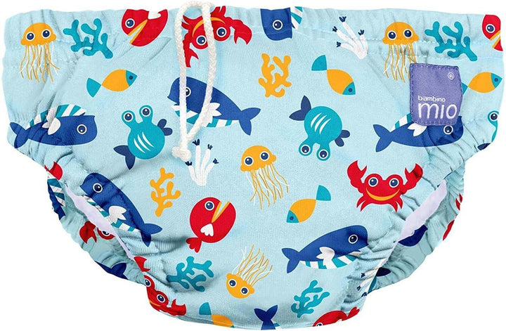 Bambino Mio Nice and Nautical Reusable Swim Nappy Colour: Anchors Away Size: Medium reusable swim nappies Earthlets