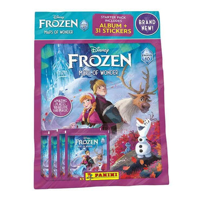 Panini Disney Frozen 10th Anniversary Sticker Collection Maps of Wonder Product: Starter Pack Sticker Collection Earthlets