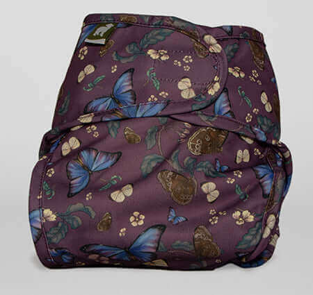 Little Lamb Nappy Wrap Colour: Butterfly Ballad Size: Size 1 reusable nappies nappy covers Earthlets
