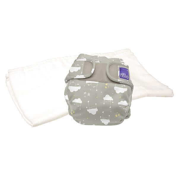 Bambino Mio Mioduo Two-Piece Nappy Size: Size 1 Colour: Cloud Nine reusable nappies Earthlets
