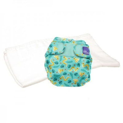 Bambino Mio Mioduo Two-Piece Nappy Size: Size 2 Colour: Jungle Snake reusable nappies Earthlets