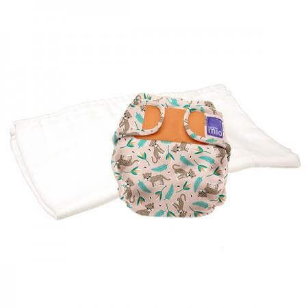 Bambino Mio Mioduo Two-Piece Nappy Size: Size 1 Colour: Wild Cat reusable nappies Earthlets
