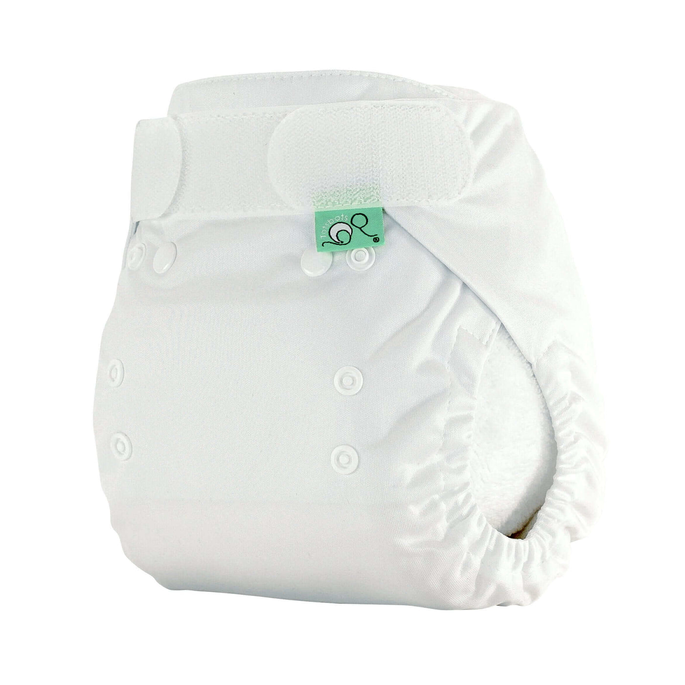 Tots Bots Bamboozle Nappy Wrap Colour: White Size: Size 3 (35lbs+) reusable nappies Earthlets