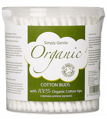 Cotton Buds 100% Organic - 200 Pack | Earthlets.com