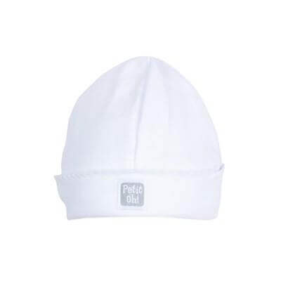 Petit Oh! Newborn Hat Colour: White Gender: unisex clothing Earthlets