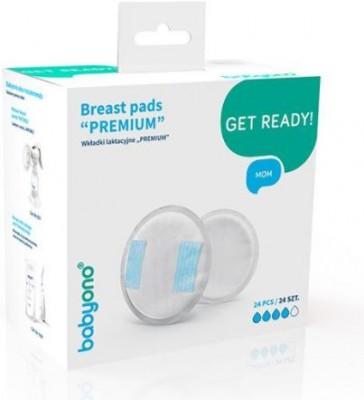 BabyOno| Premium Nursing Breast Pads - 24 pack | Earthlets.com |  | breast feeding & accessories