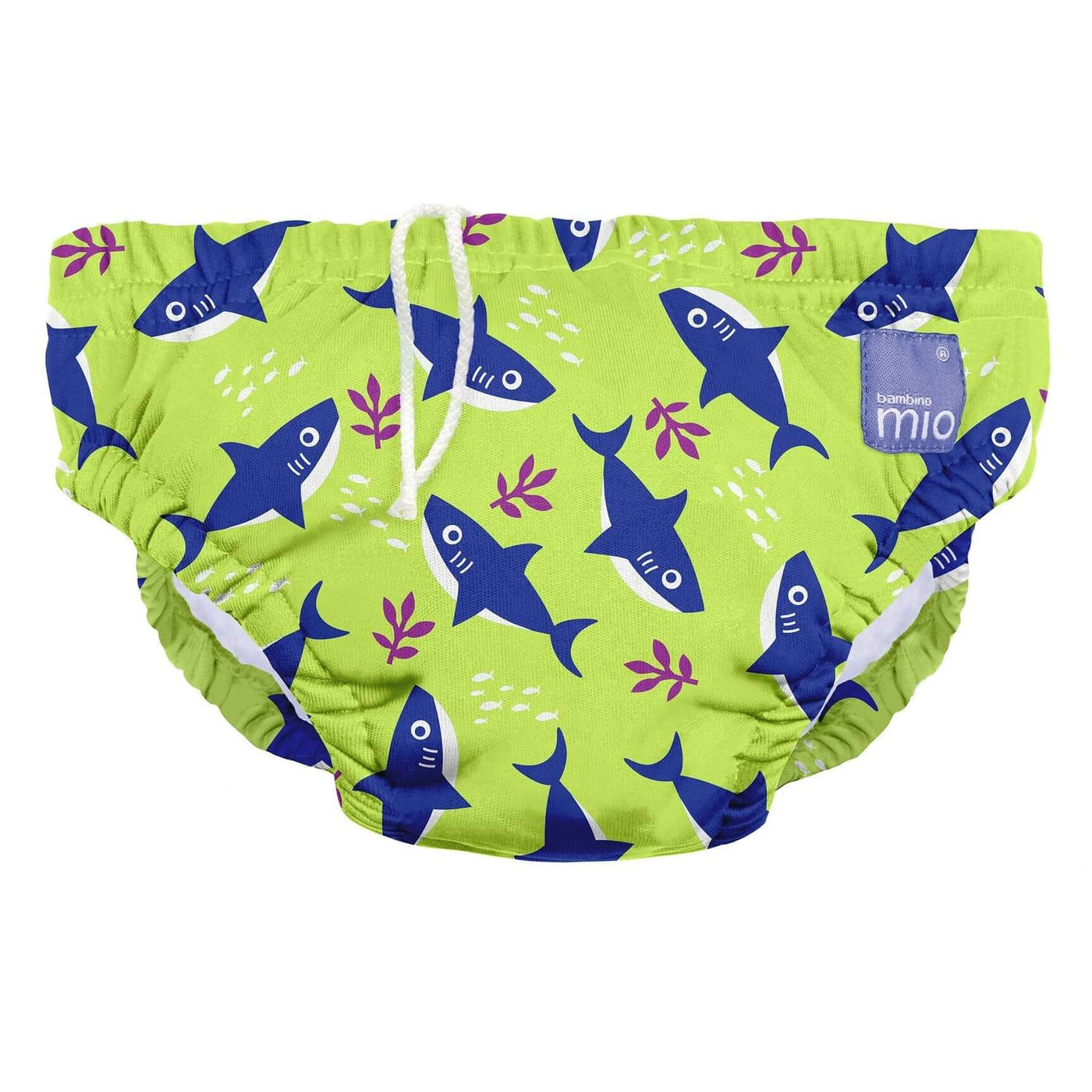 Bambino Mio Nice and Nautical Reusable Swim Nappy Colour: Anchors Away Size: Medium reusable swim nappies Earthlets