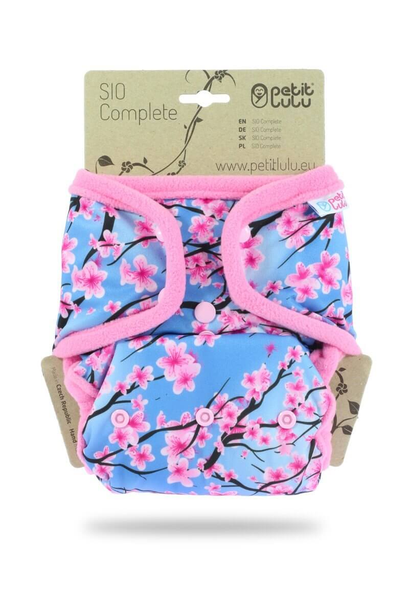 Petit Lulu Snap In One (SIO) Complete Nappy - One Size Colour: Rainbow Stars Size: One Size reusable nappies Earthlets