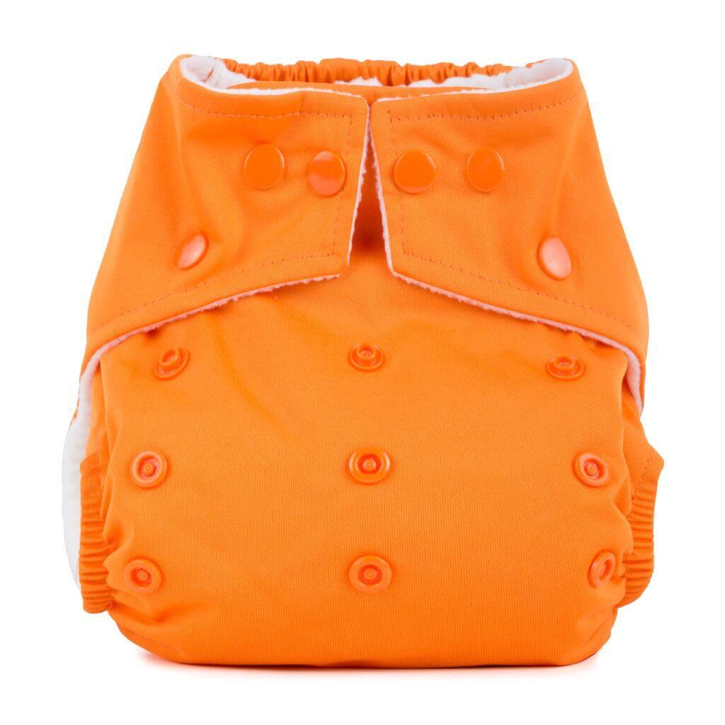 Baba + Boo One Size Reusable Nappy - Plain Colour: Cotton reusable nappies all in one nappies Earthlets