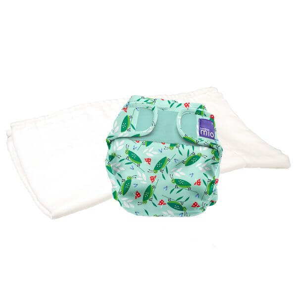 Bambino Mio Mioduo Two-Piece Nappy Size: Size 1 Colour: Happy Hopper reusable nappies Earthlets