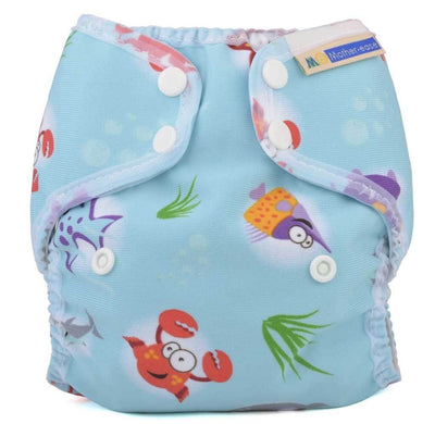 Mother-ease Wizard Duo Cover Colour: Ocean Size: XS reusable nappies Earthlets