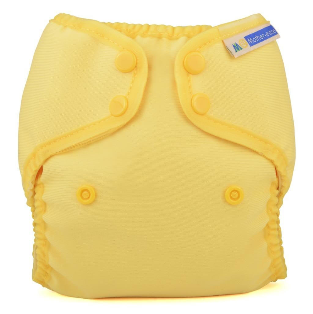 Mother-ease Wizard Duo Cover Colour: Yellow Size: XS reusable nappies Earthlets